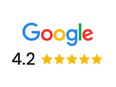 Puntuación Google 4,2 estrellas