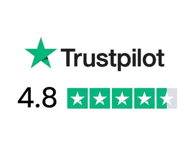 Puntuación Trustpilot 4,8 estrellas
