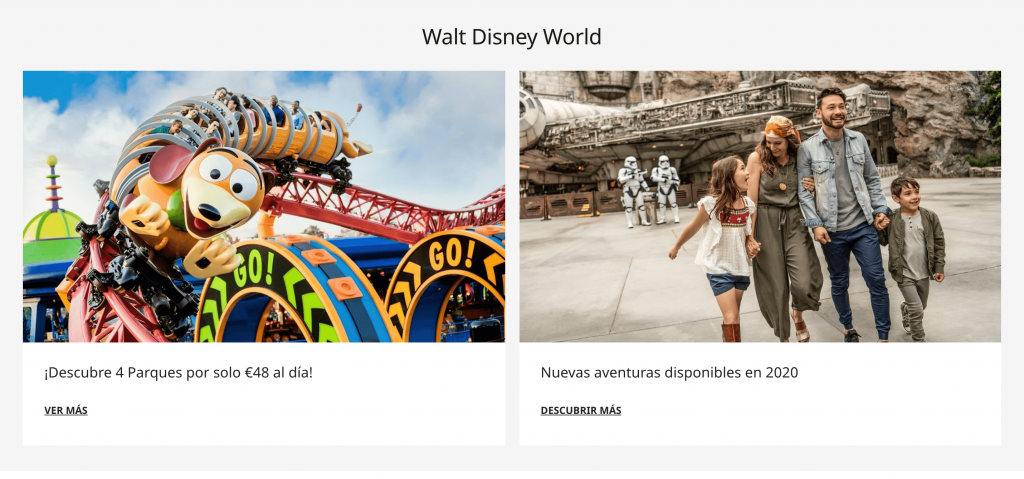 Omnicanalidad Disney Web