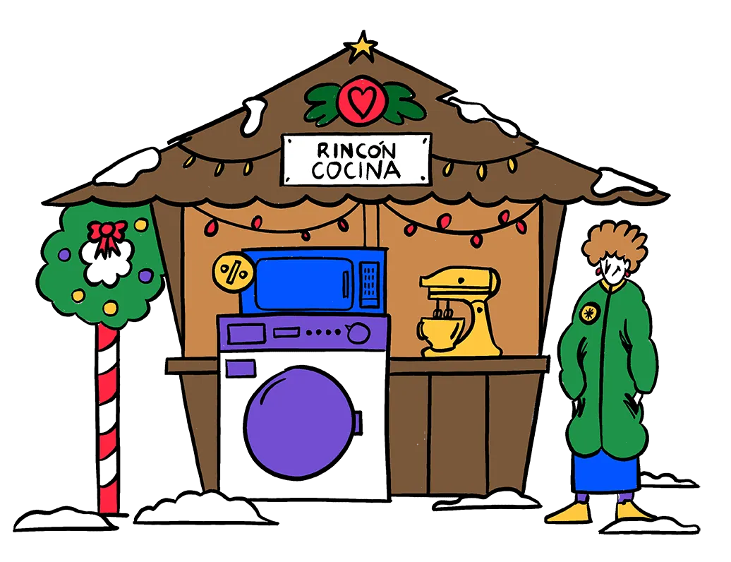 caseta cocina navidad