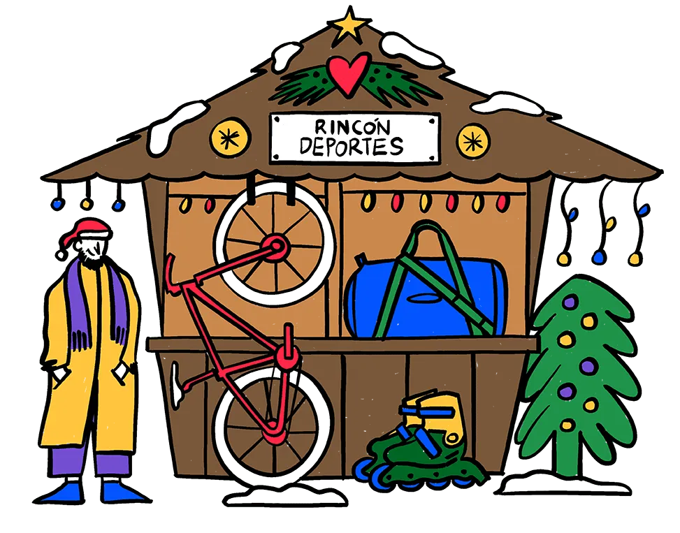 caseta deporte navidad